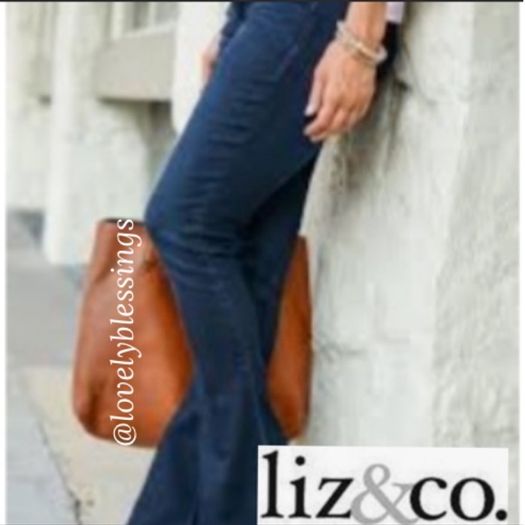 Liz Claiborne Organic Heritage Stretch Dark Wash Straight Leg Jean Size 6 Petite - Picture 11 of 11